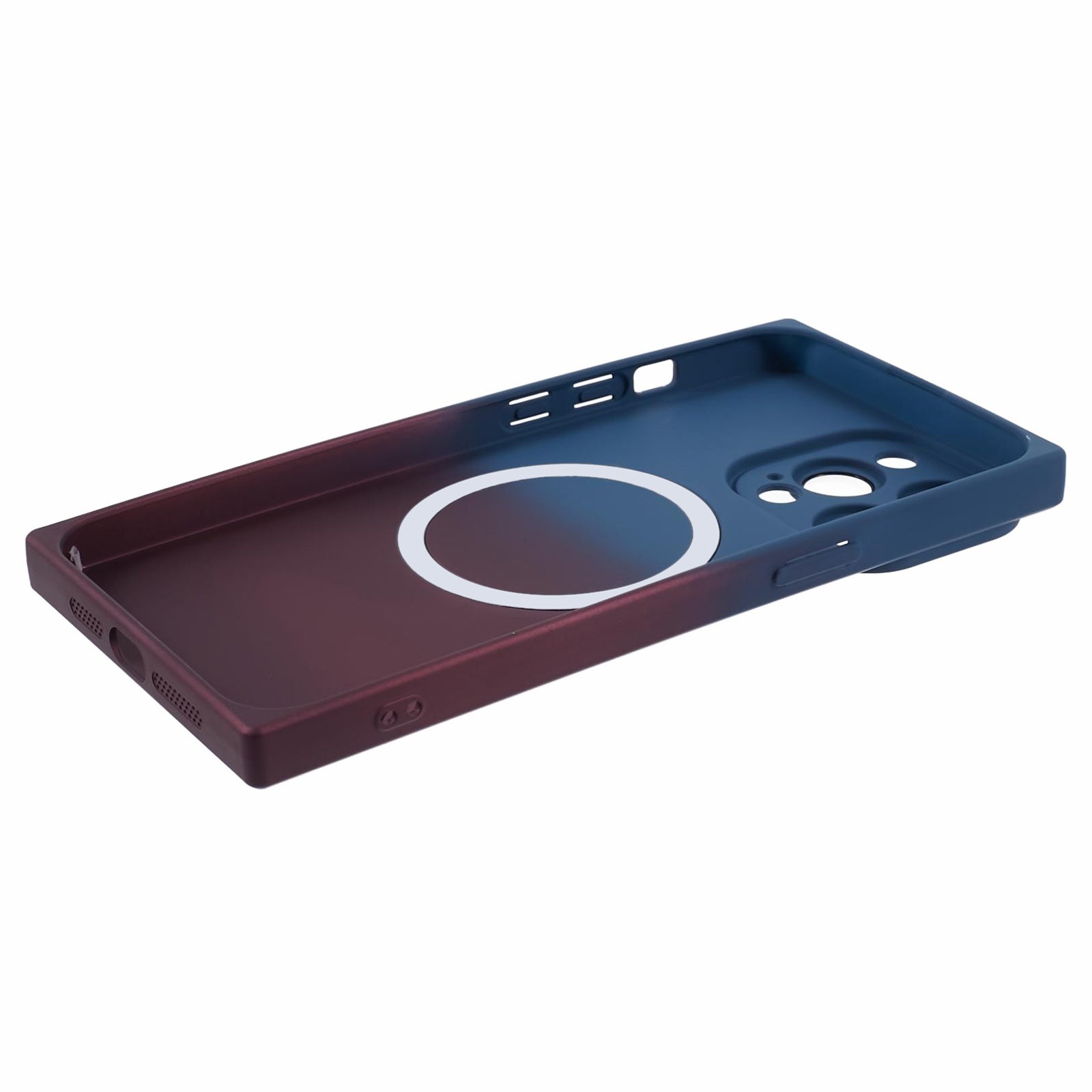 HH Series for iPhone 13 Pro Max TPU Case Compatible with MagSafe Rubberized Cover - Blue+Purple HH Series for iPhone 13 Pro Max TPU Case Compatible with MagSafe Rubberized Cover - Blue+Purple